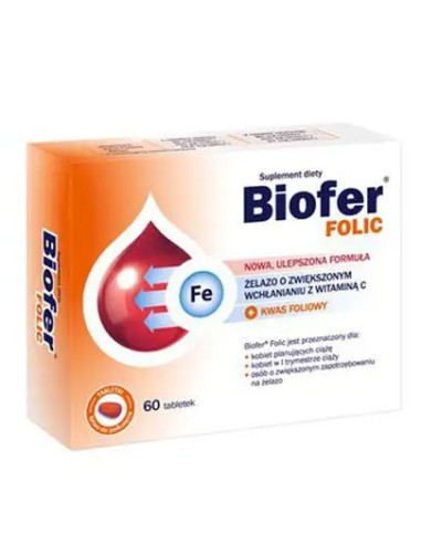 Biofer folic 60 tabletek