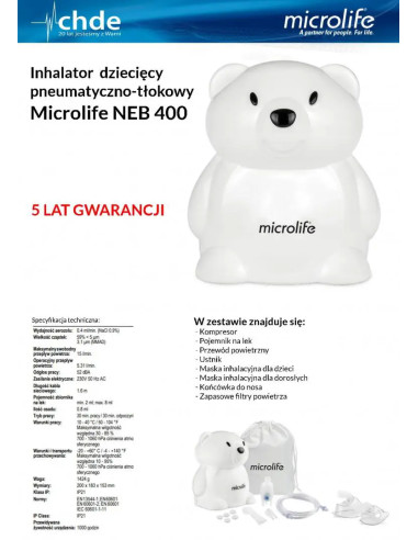 Microlife NEB 400 Inhalator tłokowy