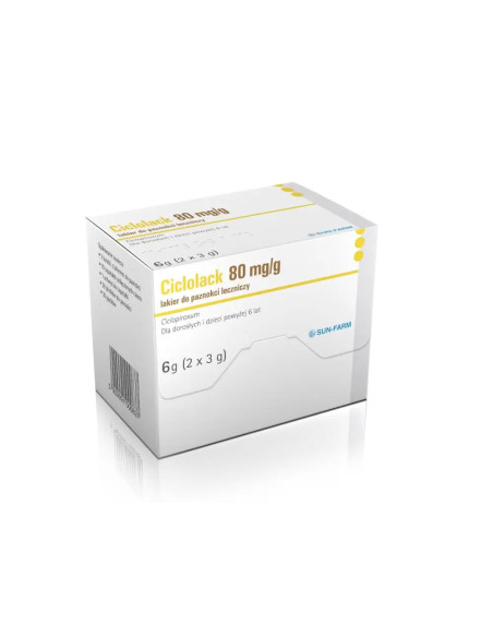 Ciclolack 80 mg/g lakier do paznokci 3 g