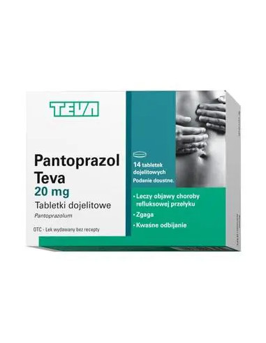 Pantoprazol Teva 0,02 g 14 tabl.