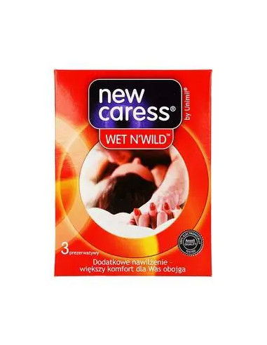Prezerwatywy new caress wet'N'wild 3 sztuki