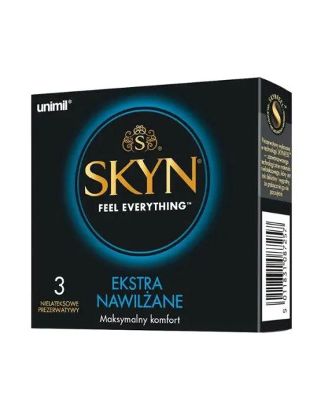 Prezerwatywy unimil skyn extra nawilżane 3 sztuki
