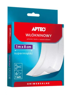 Plaster włókninowy 1 M X 8 CM 1 SZT APTEO CARE