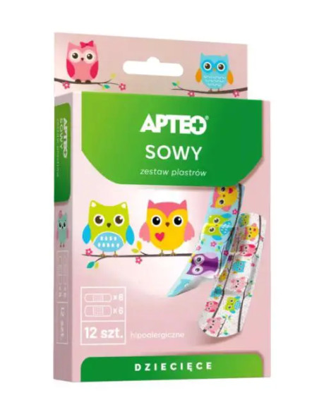 PLASTRY DLA DZIECI sowy 1 OPAKOWANIE APTEO CARE