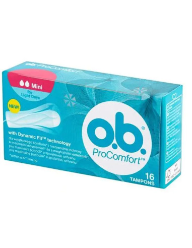 Tampony higieniczne OB ProComfort Mini 16 sztuk