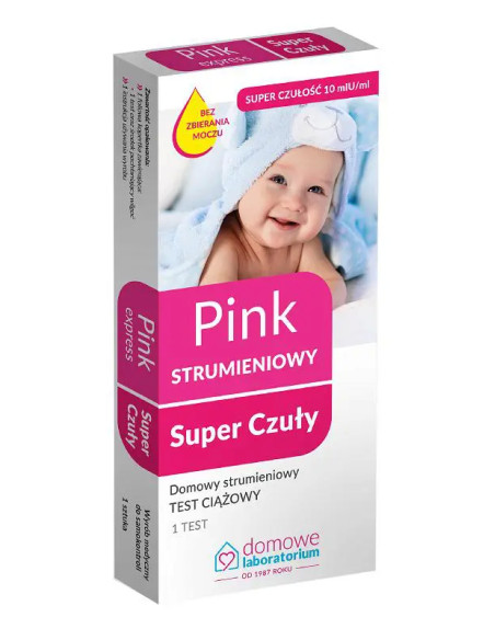 Test ciążowy Pink Strumieniowy Super Czuły 1 szt