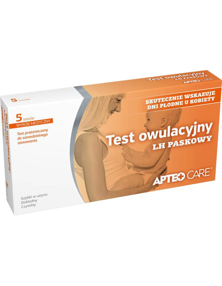 Test owulacyjny LH paskowy APTEO CARE 5 szt