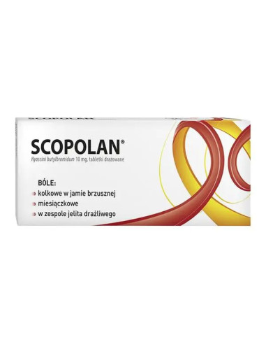 Scopolan 10 mg tabletki drażowane 10 szt.