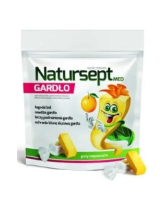 Natur-sept Med Gardło gumy rozpuszczalne 9 sztuk
