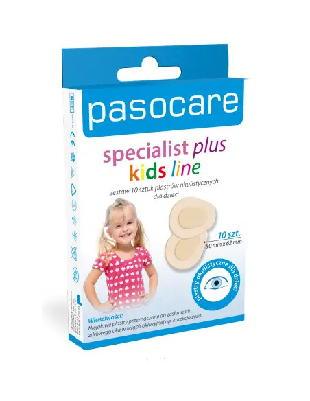 Pasocare Specialist Plus Plaster okulistyczny dla dzieci 10 szt.