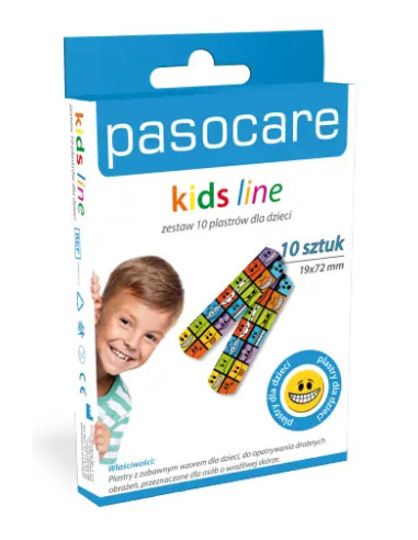 Plastry ze wzorem w buźki Pasocare Kids Line 10...