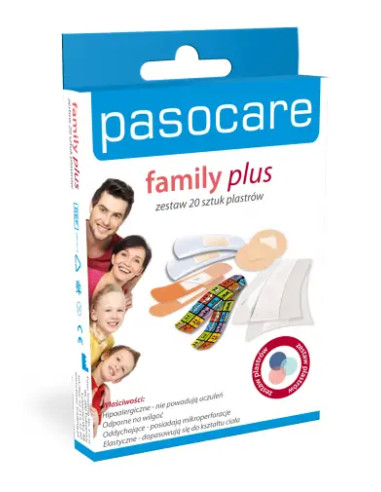 Plastry Pasocare Family Plus 20 sztuk