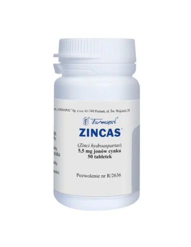 Zincas 50 tabletek