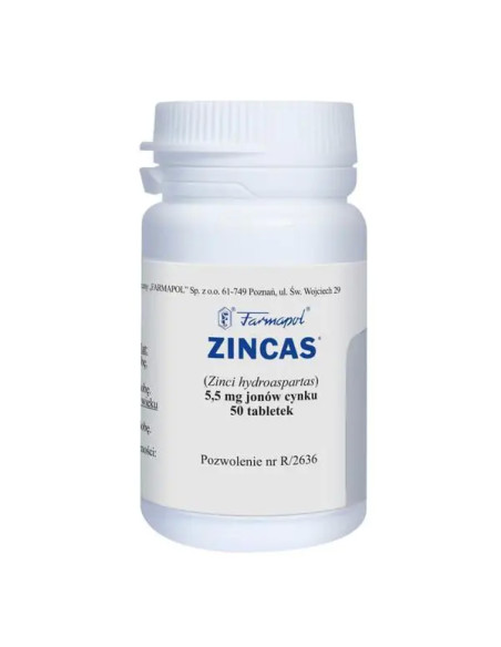 Zincas 50 tabletek