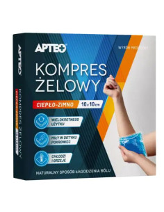 Kompres żelowy ciepło-zimno 10 cm x 10 cm APTEO CARE 1...