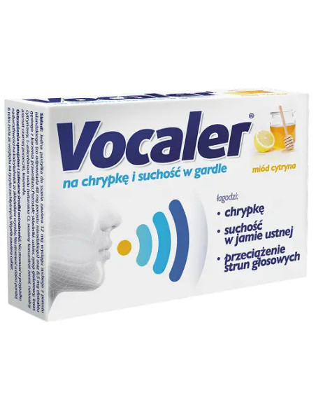 Vocaler miód cytryna 24 past.