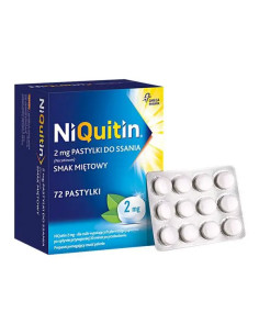 Niquitin 2 mg pastylki do ssania smak miętowy 72 szt.