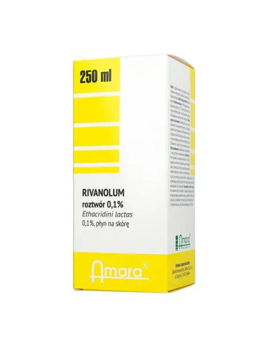 Rivanolum roztwór 0,1% 250 ml Amara