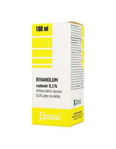 Rivanolum roztwór 0,1% 100 ml Amara