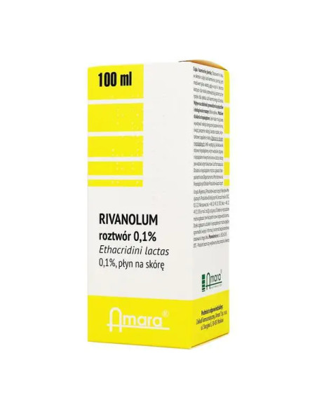 Rivanolum roztwór 0,1% 100 ml Amara