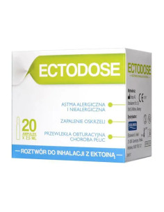 Ectodose roztwór do inhalacji 20 ampułek po 2,5 ml