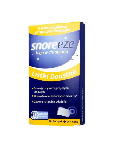 Snoreeze listki doustne 14 sztuk
