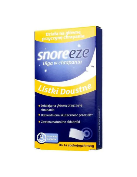 Snoreeze listki doustne 14 sztuk