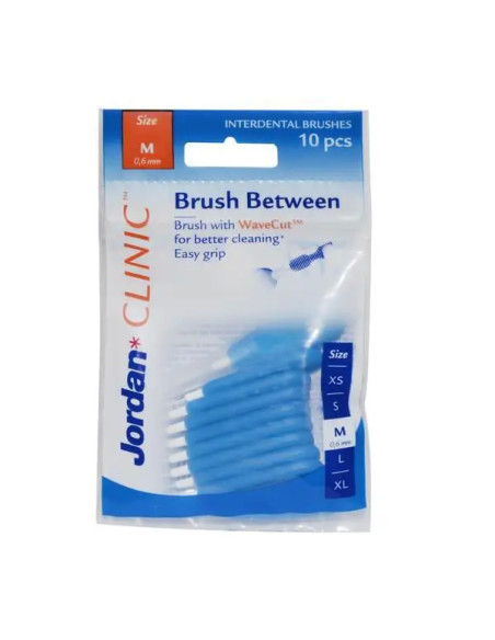 Jordan Brush Between szczoteczki do czyszczenia przestrzeni międzyzębowych M 10 szt.