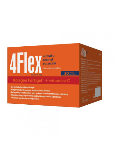 4 Flex o smaku czarnej porzeczki 30 sasz.