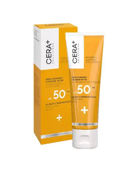 CERA+ Solutions Krem ochronny z filtrami SPF 50 do skóry skłonnej do przebarwień 50 ml