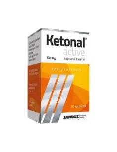 Ketonal Active 0,05 g 20 kaps.