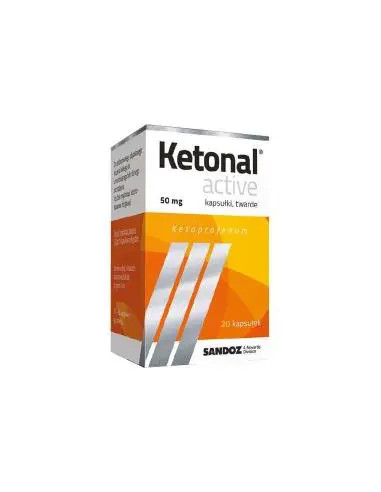Ketonal Active 0,05 g 20 kaps.