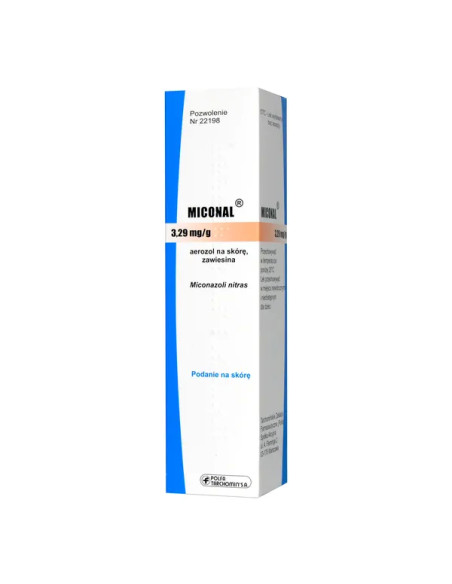 Miconal aerozol na skóre 3,29 mg/g 39,5 g