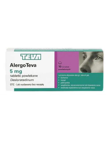 Alergo Teva 5 mg 10 tabletek