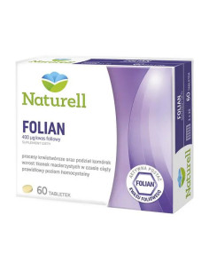 Naturell Folian kwas foliowy 60 kaps.