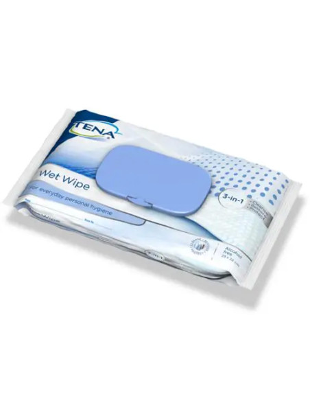 Tena Wet Wipe wilgotne chusteczki oczyszczające 3w1 80 szt.