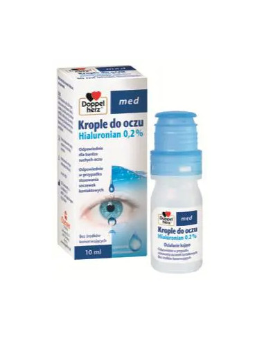 Doppelherz Med Krople do oczu Hialuronian 0,2%...