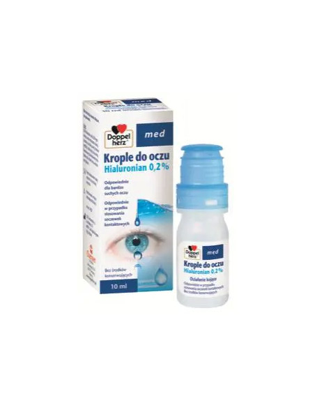 Doppelherz Med Krople do oczu Hialuronian 0,2% 10 ml