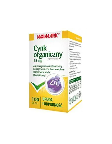 Cynk Organiczny 15 mg 100 tabl.