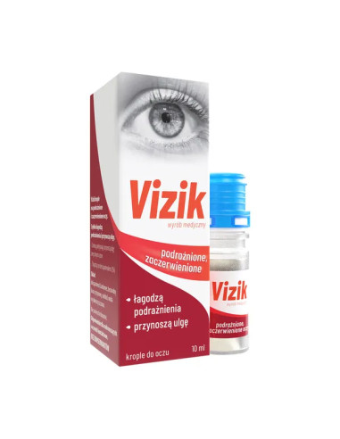Vizik krople na podrażnione i zaczerwienione...