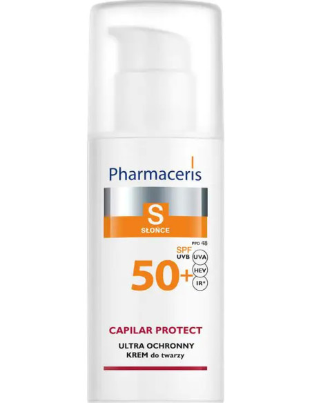 Pharmaceris S Ultra ochronny krem dla skóry naczynkowej i z trądzikiem różowatym SPF 50+ 50 ml