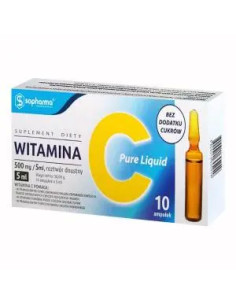 Witamina C Pure Liquid 500 mg/ 5 ml