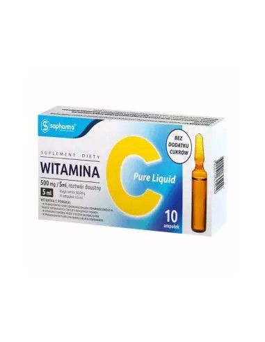 Witamina C Pure Liquid 500 mg/ 5 ml