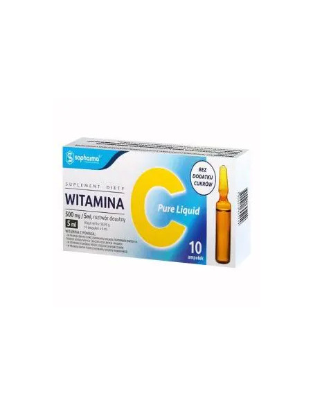 Witamina C Pure Liquid 500 mg/ 5 ml