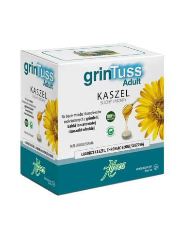 Aboca Grintuss Adult suchy i mokry 20 tabl.
