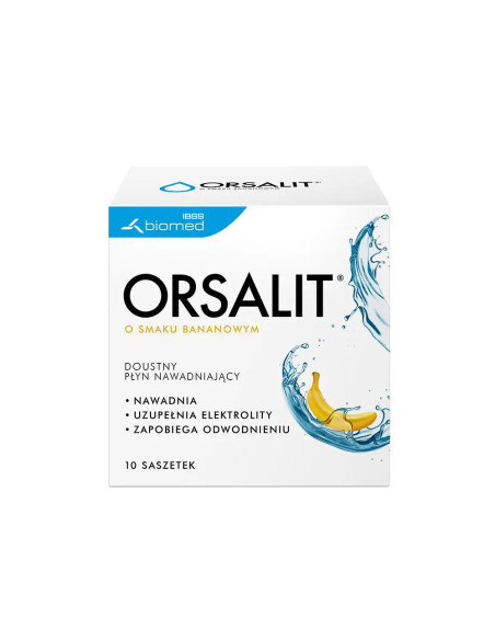 Orsalit o smaku bananowym 10 sasz.