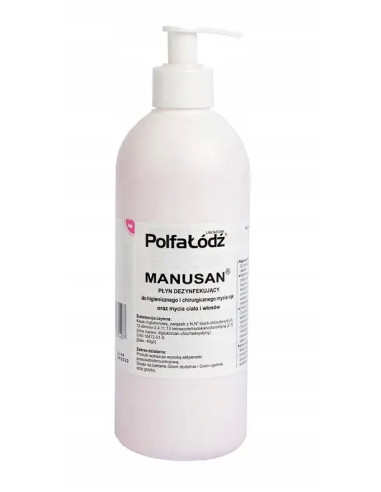 Manusan z pompką płyn dezynfekujący 500 ml