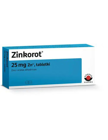 Zinkorot 25 mg 50 tabletek
