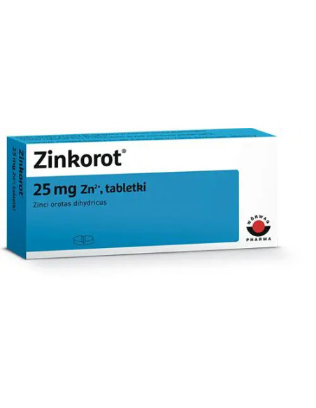 Zinkorot 25 mg 50 tabletek