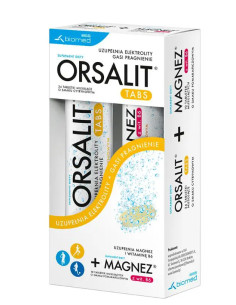 Orsalit Tabs smak cytrynowy 24 tabl. musujące + Magnez z...
